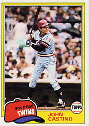 1981 Topps Baseball Cards      304     John Castino
